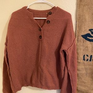 Women’s Quarter button sweater